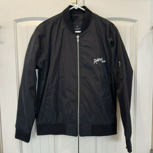 Red Scarf Revolution Jackets & Blazers - Women's Red Scarf Revolution Black Bomber Jacket Size S
